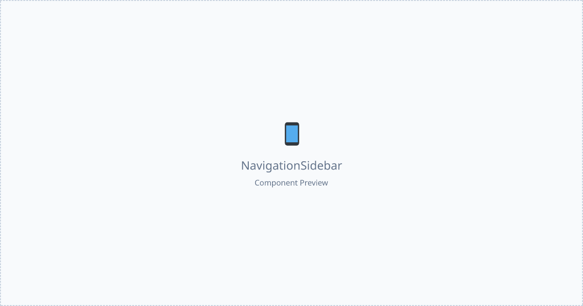 Navigation Sidebar - Free React, Tailwind Component
