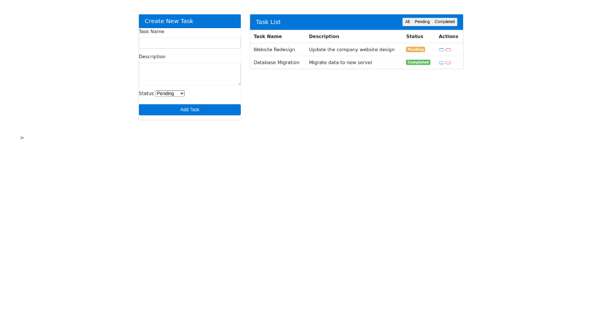 Task Management Dashboard - Free Html, Bootstrap Component