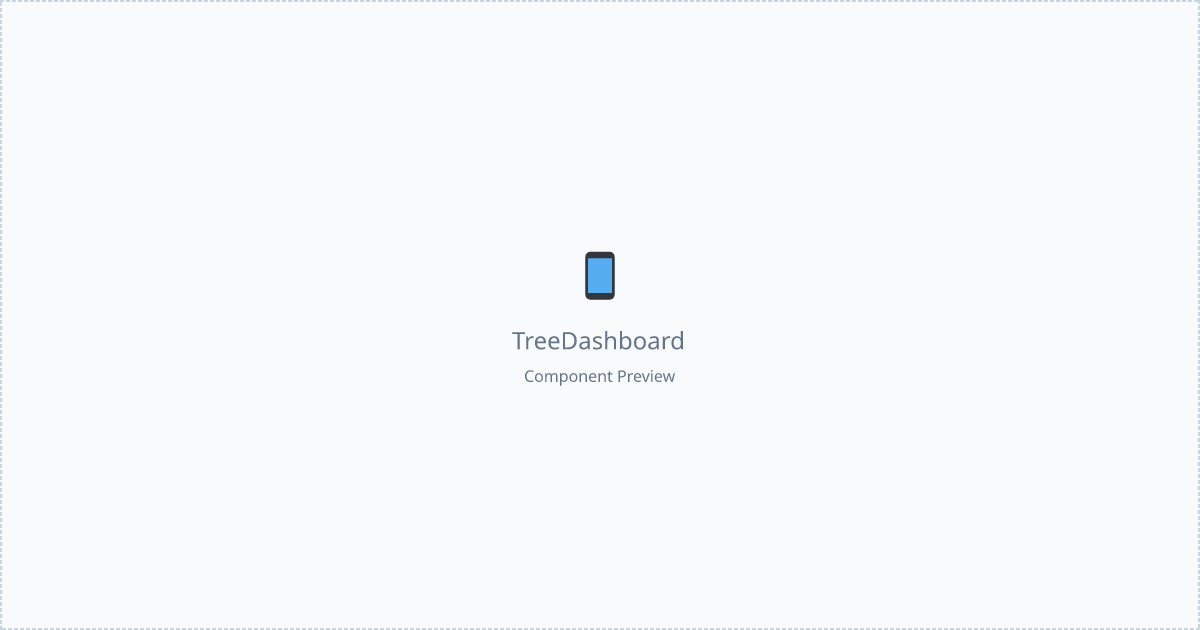 Tree Dashboard - Free React, Tailwind Component