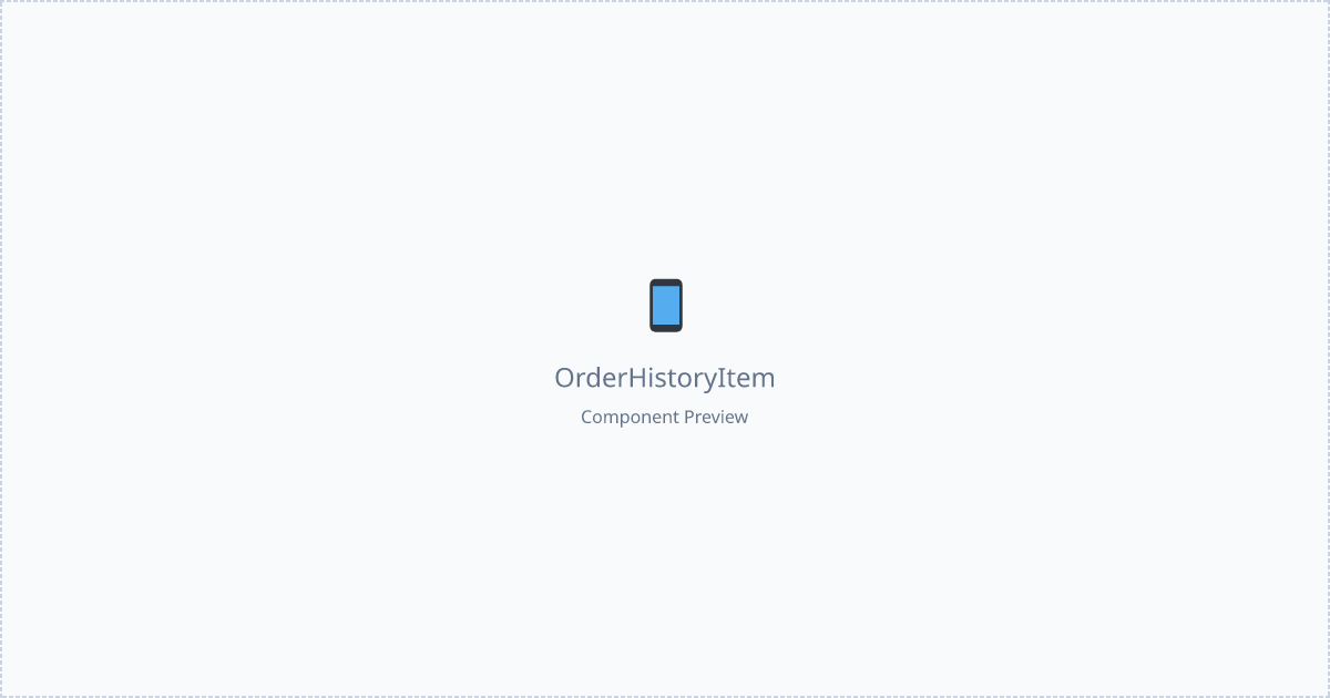 Order History Page with React and Tailwind CSS
