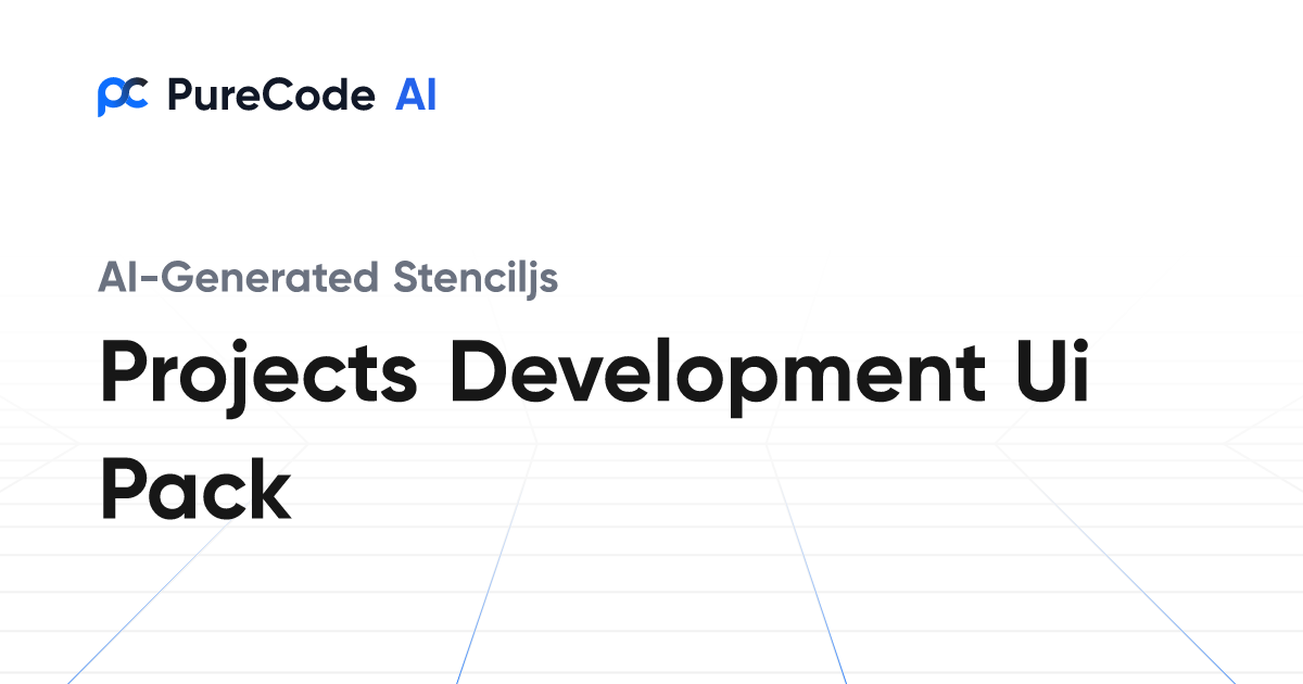 Build Great Stenciljs Projects development ui pack Components Faster ...